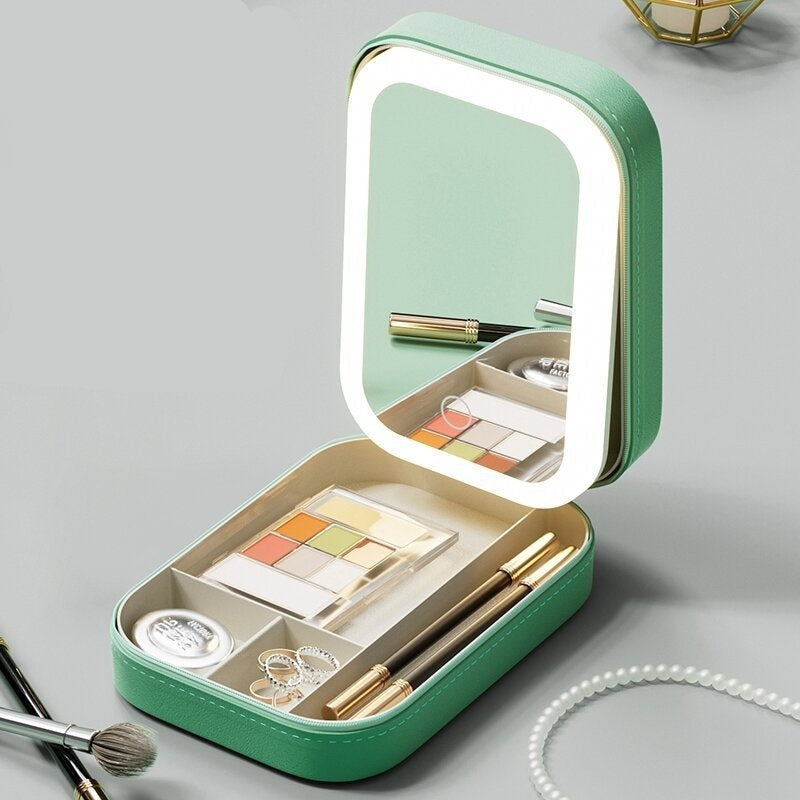 Makeup Storage Box With LED