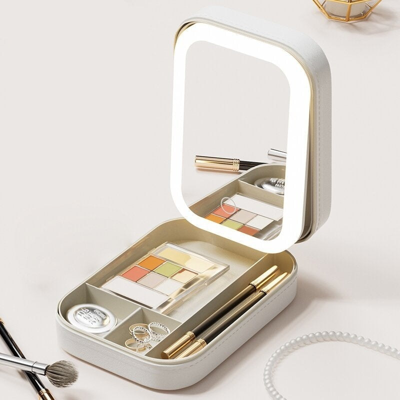 Makeup Storage Box With LED